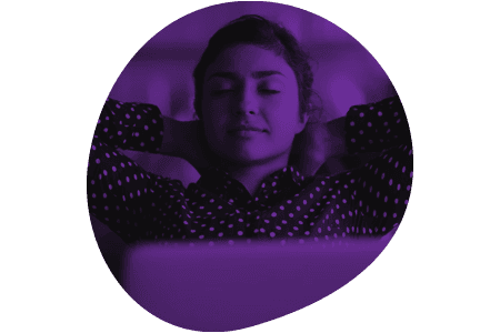 lady imagining her ambitions