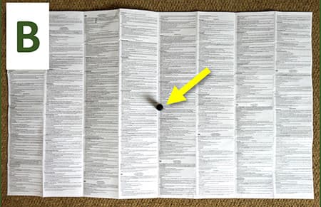 Excessive paper instructions