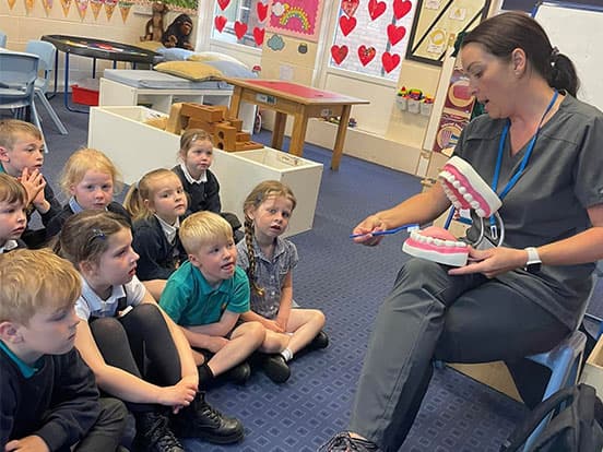 BrightBites session at a primary school